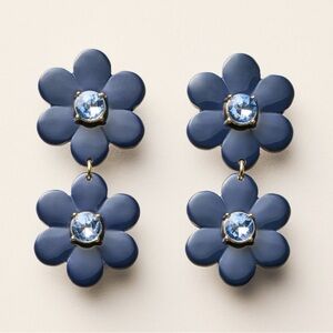 NEW! Kate Spade x Target Navy Floral Linear Earrings BUNDLE FOR MORE SAVINGS